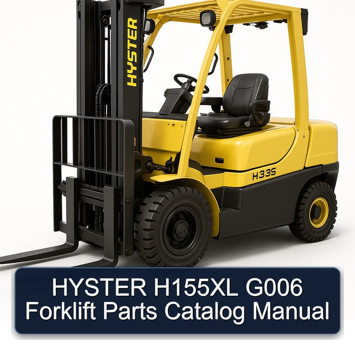 Hyster H155XL G006 Forklift Parts Catalog