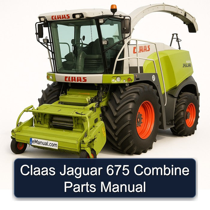 Claas Jaguar 675 Combine Parts Catalog