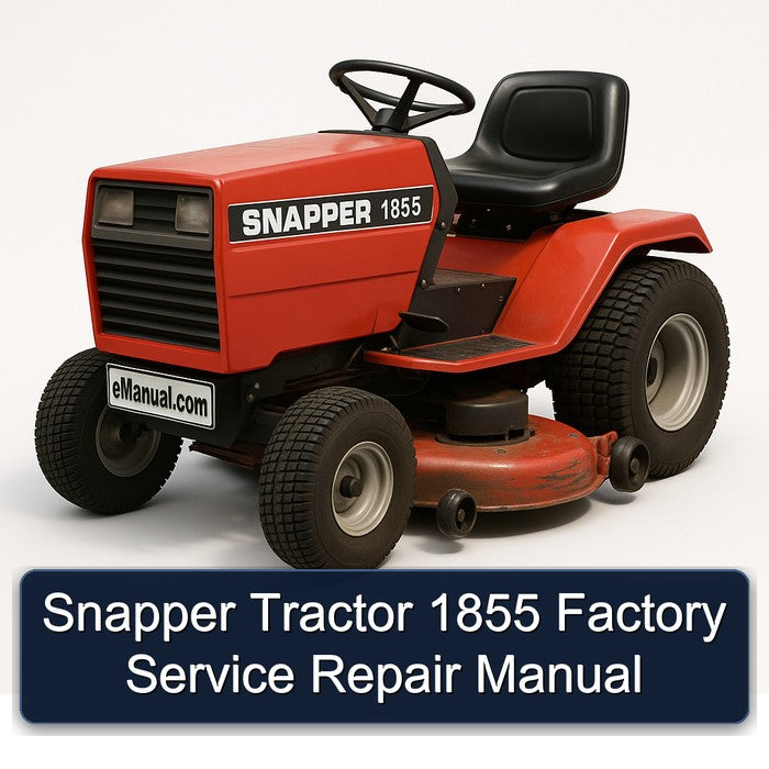 Snapper Tractor 1855 Service Repair Workshop Manual