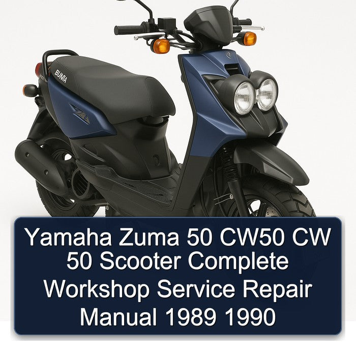 1989-1990 Yamaha Zuma 50 CW50 CW Scooter Service Repair Workshop Manual