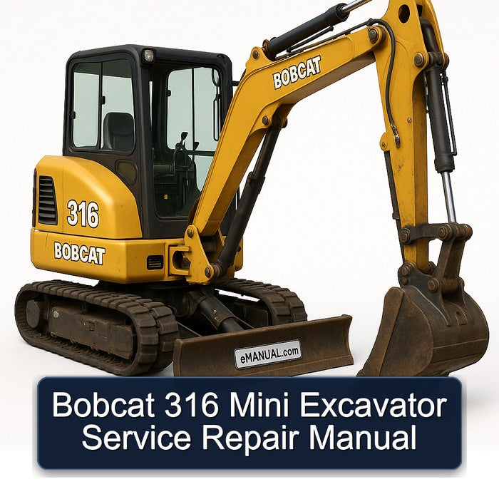 Bobcat 316 Mini Excavator Service Repair Workshop Manual