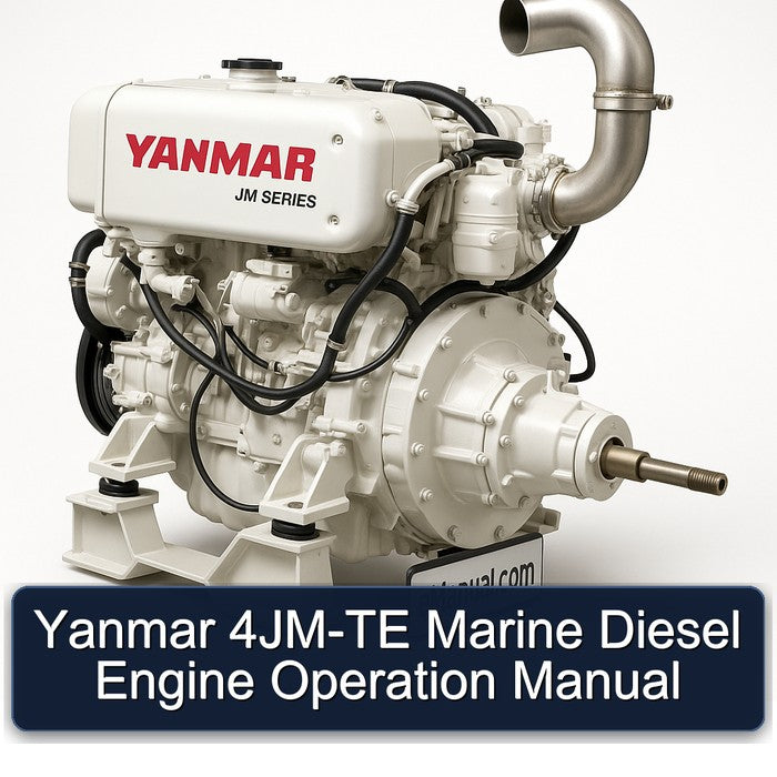 Yanmar 4JM-TE Marine Diesel Engine Operation Service Repair Workshop Manual