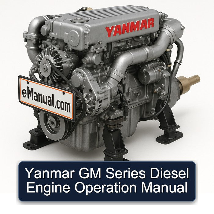 Yanmar GM Series Diesel Engine Operation Service Repair Workshop Manual