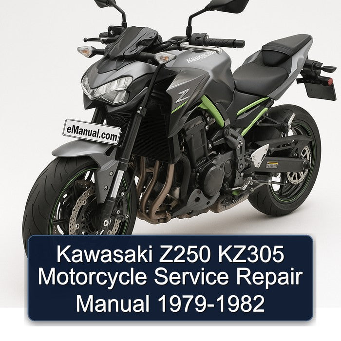 1979-1982 Kawasaki KZ Series Z250 KZ305 Motorcycle Service Repair Workshop Manual