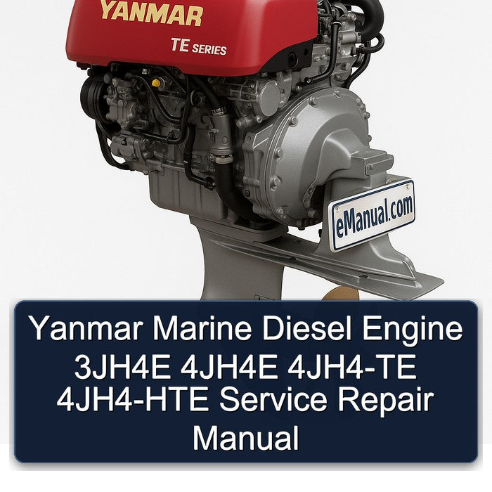 Yanmar Marine Diesel Engine 3jh4e 4jh4e 4JH4-TE 4JH4-HTE Service Repair Workshop Manual