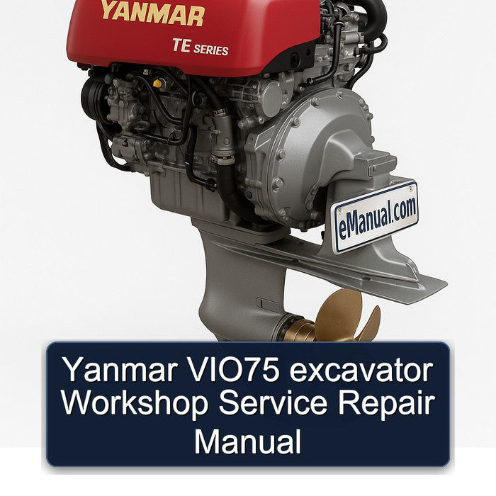 Yanmar VIO75 Excavator Service Repair Workshop Manual