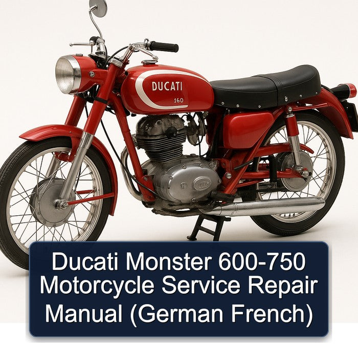 Ducati 750 Monster 600 Motorcycle (german French) Service Repair Workshop Manual