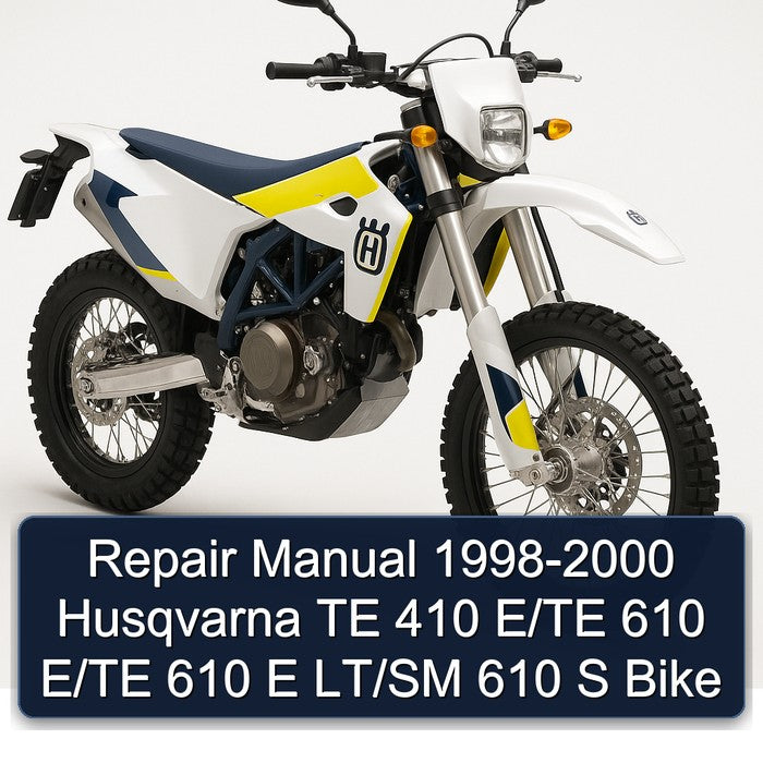 1998-2000 Piaggio LT Husqvarna TE 410 E/te 610 E sm S Bike Service Repair Workshop Manual