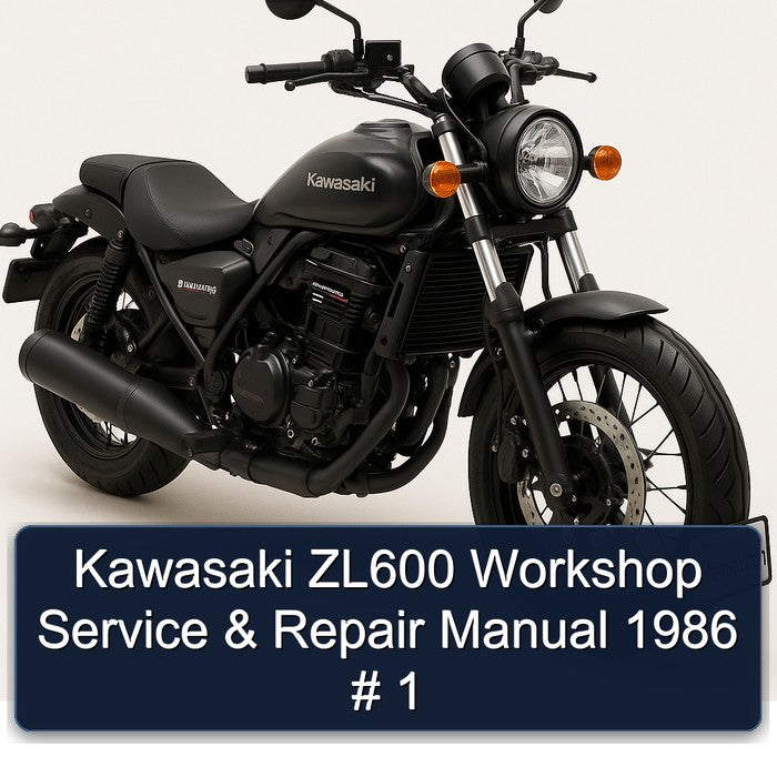 1986 Kawasaki Eliminator ZL600 Service Repair Workshop Manual