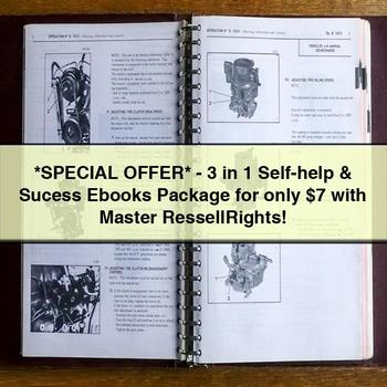 SPECIAL OFFER -3 in 1 Self-help & Sucess Ebooks Package for only $7 with Master RessellRights