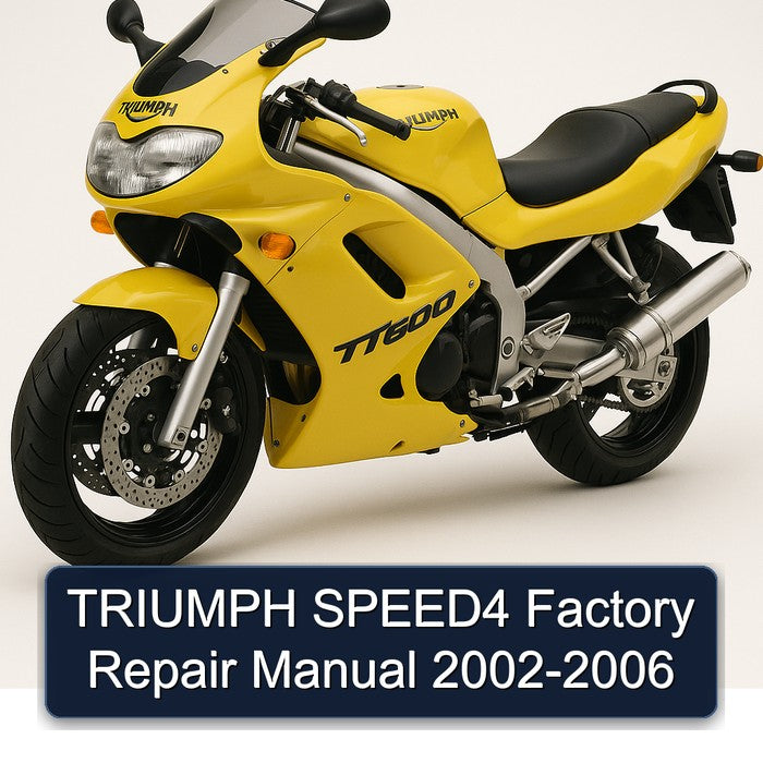 2002-2006 Triumph Speed4 Service Repair Workshop Manual