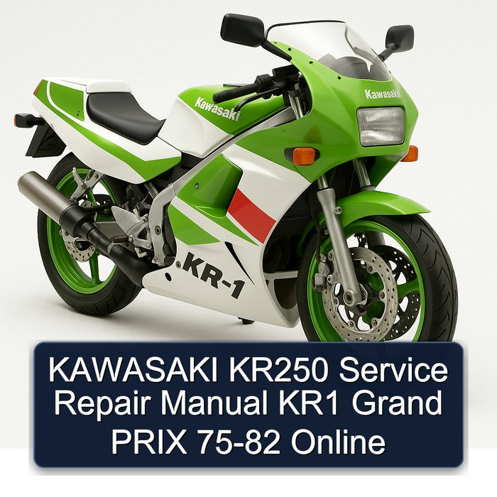 Kawasaki 75-82 KR1 KR250 Grand Prix Online Service Repair Workshop Manual