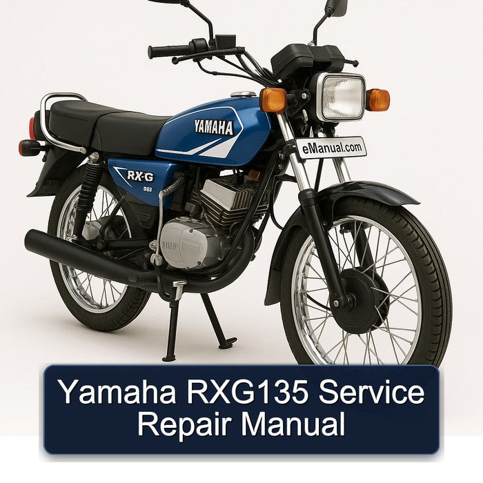 Yamaha RXG135 Service Repair Workshop Manual