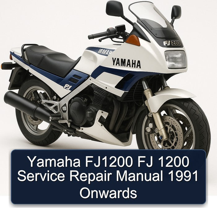1991 Yamaha FJ Models FJ1200 1200 Onwards Service Repair Workshop Manual