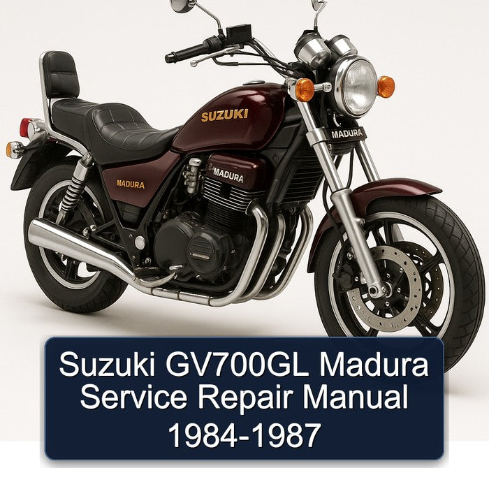 1984-1987 Suzuki Madura GV700GL Service Repair Workshop Manual