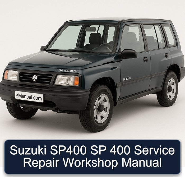 Suzuki SP Series SP400 400 Service Repair Workshop Manual