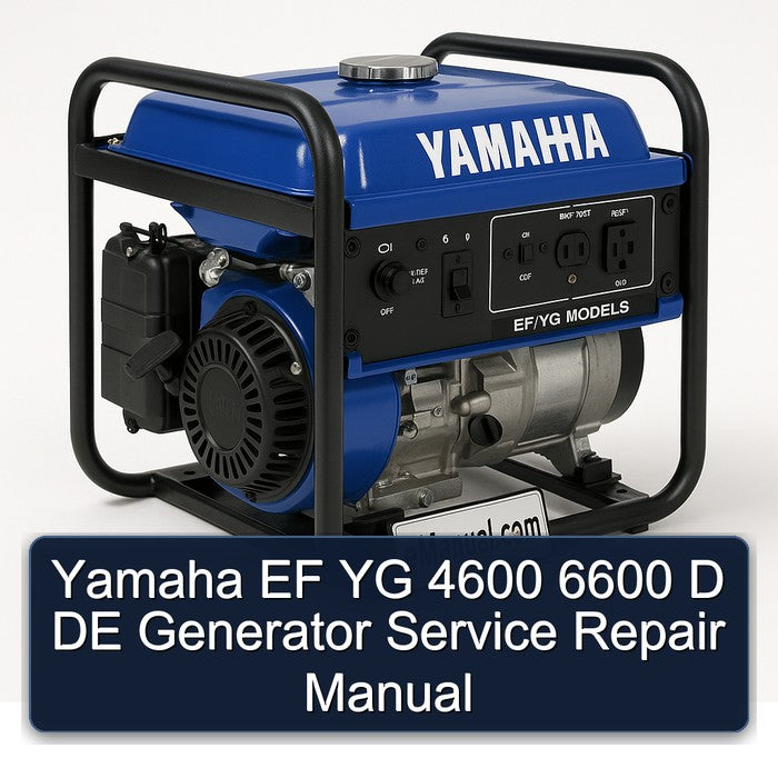 Yamaha YG Models EF 4600 6600 D DE Generator Service Repair Workshop Manual