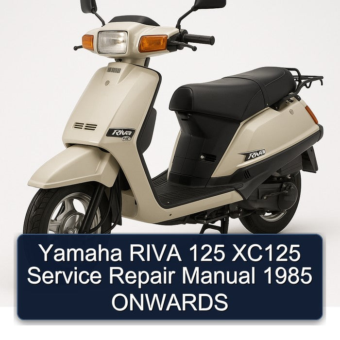 1985 Yamaha Riva Models 125 XC125 Onwards Service Repair Workshop Manual