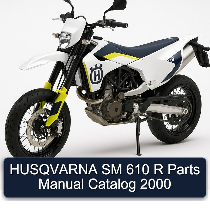 2000 Husqvarna SM Models 610 R Parts Catalog