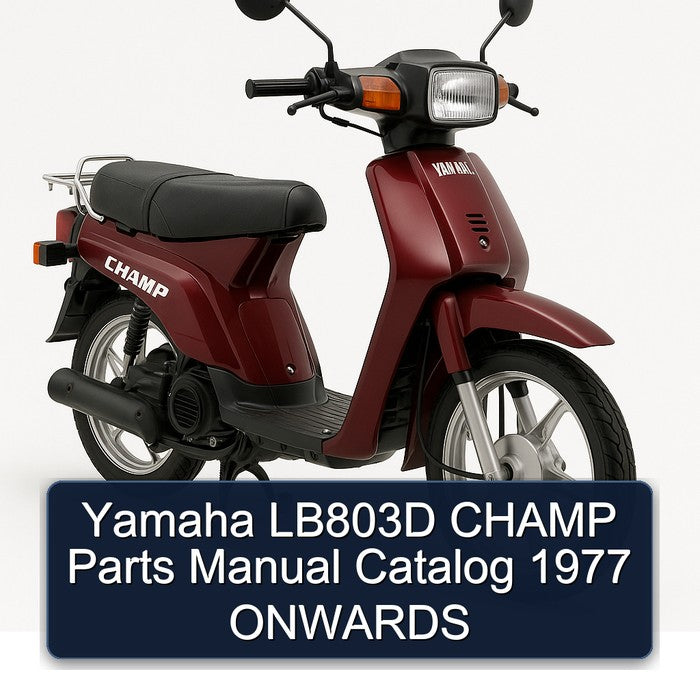 1977 Yamaha Champ LB803D Onwards Parts Catalog