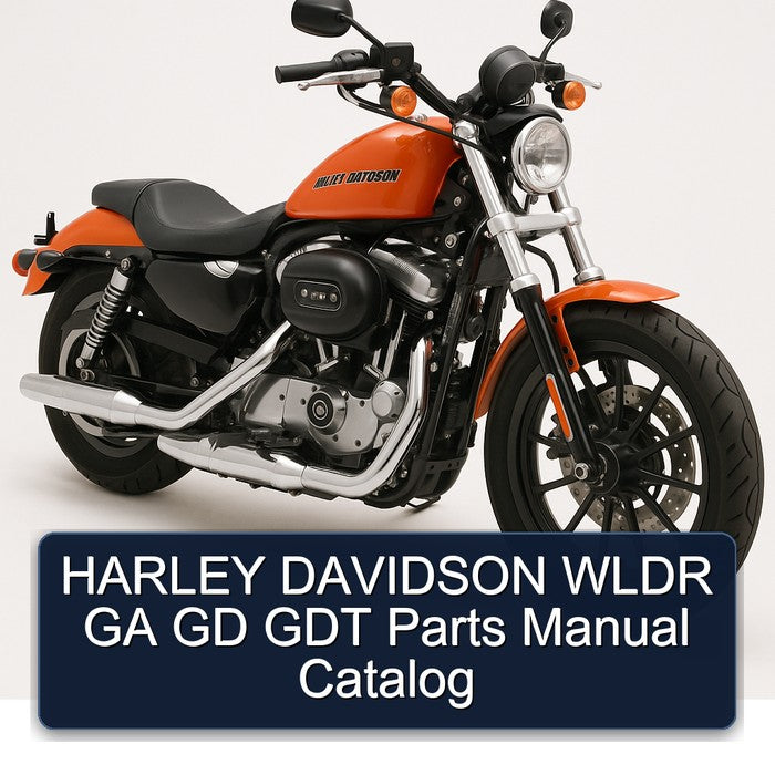 Harley Davidson Wldr GA GD GDT Parts Catalog