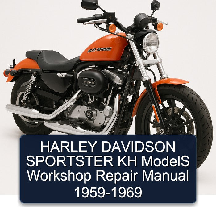 1959-1969 Harley Davidson Sportster KH Models Service Repair Workshop Manual