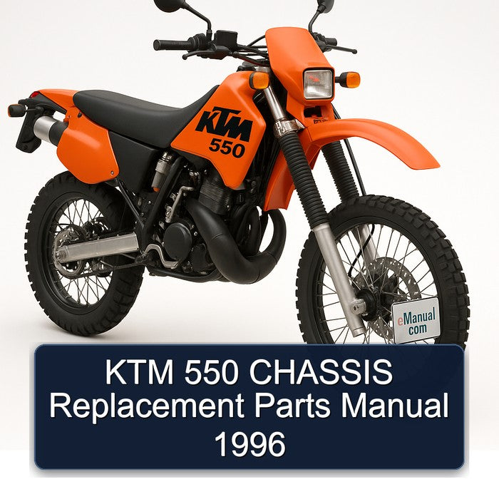 1996 KTM 550 Chassis Replacement Parts Catalog