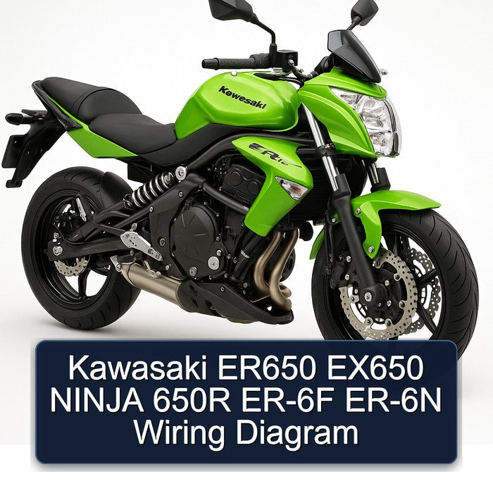 Kawasaki Ninja ER650 EX650 650R ER-6F ER-6N Electrical Wiring Diagrams