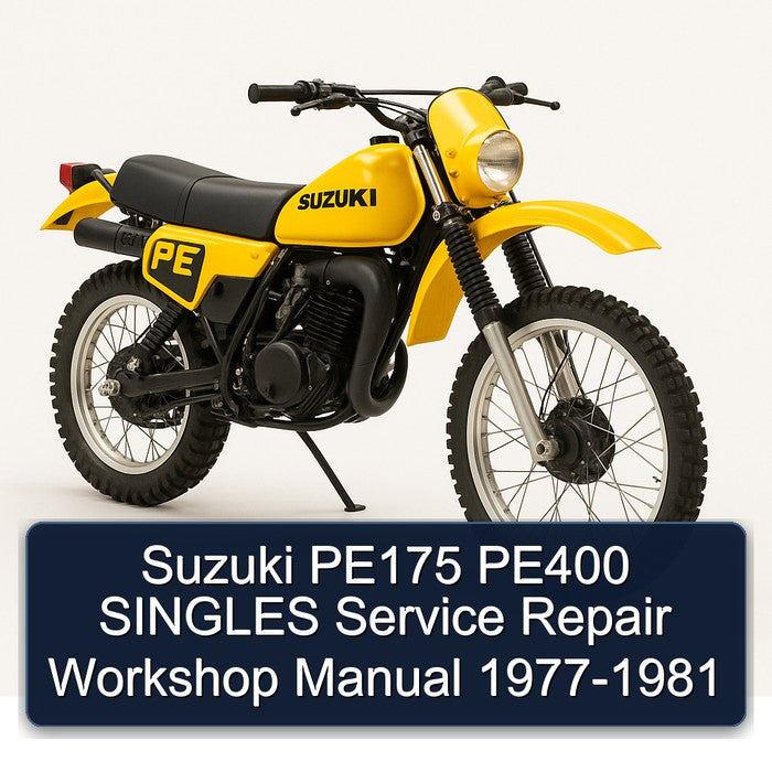 1977-1981 Ajs Singles Suzuki PE175 PE400 Service Repair Workshop Manual