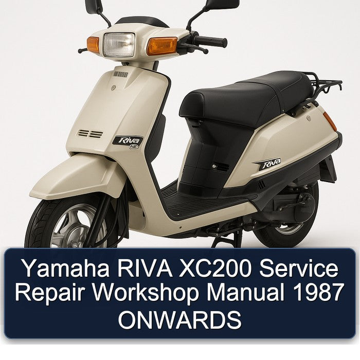 1987 Yamaha Riva Models XC200 Onwards Service Repair Workshop Manual