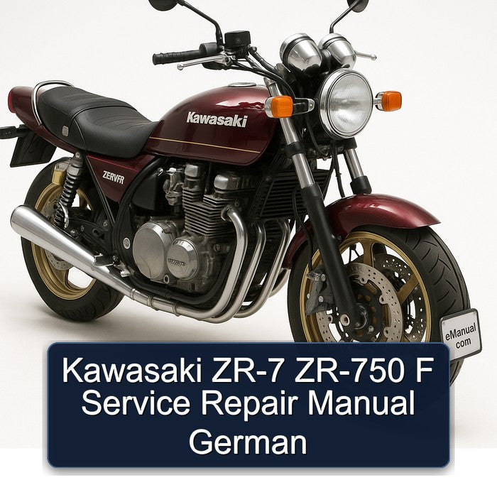 Kawasaki Zephyr ZR-7 ZR-750 F German Service Repair Workshop Manual