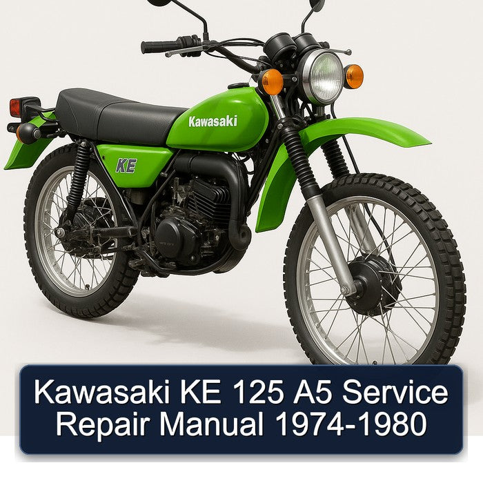 1974-1980 Kawasaki KE Models 125 A5 Service Repair Workshop Manual