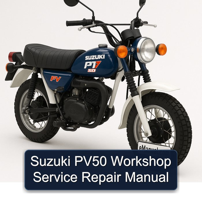 Suzuki PV50 Service Repair Workshop Manual