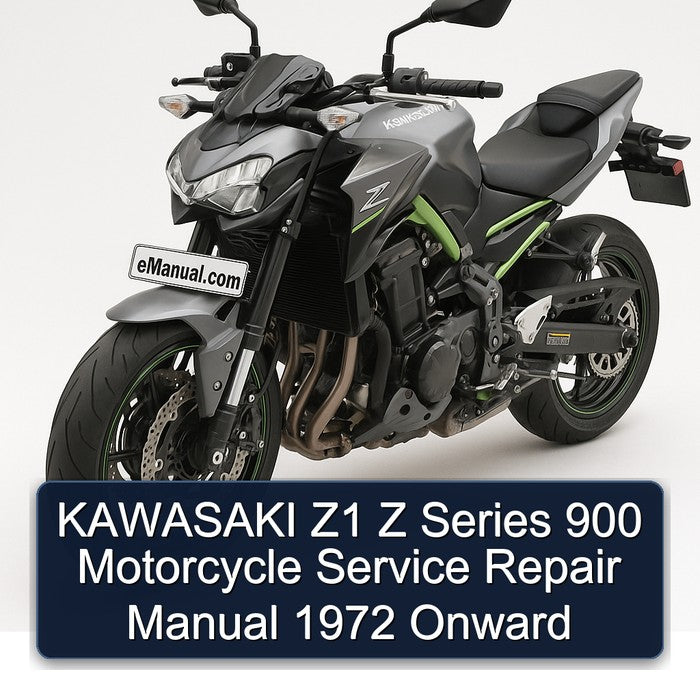 1972 Kawasaki Z Series Z1 900 Motorcycle Onward Service Repair Workshop Manual