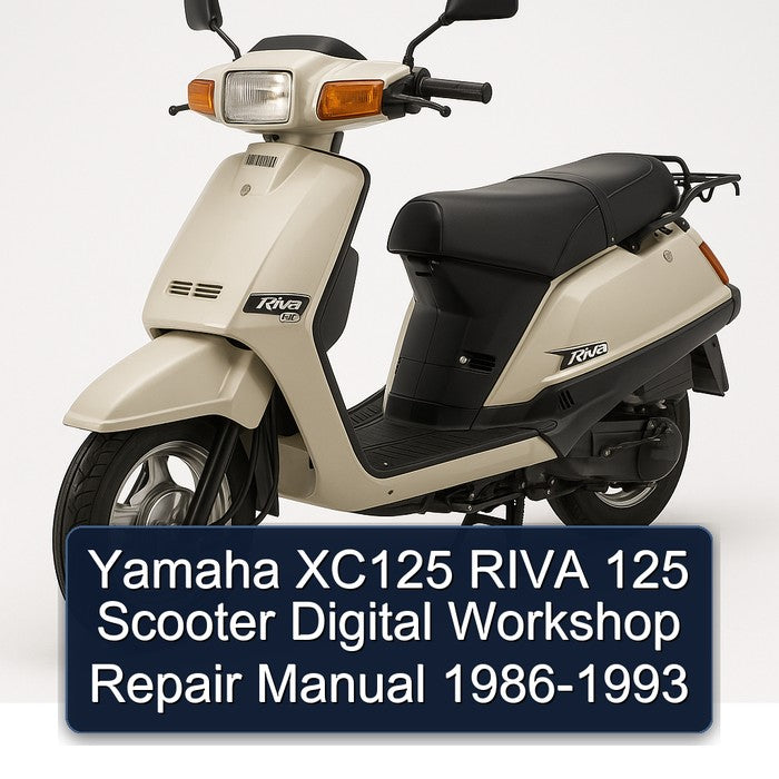 1986-1993 Baotian Yamaha XC125 Riva 125 Scooter Digital Service Repair Workshop Manual