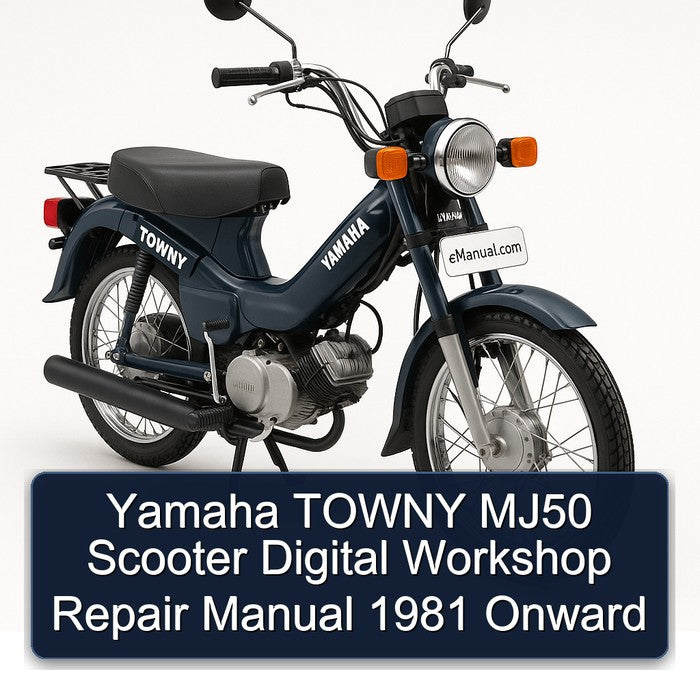 1981 Yamaha Towny MJ50 Scooter Digital Onward Service Repair Workshop Manual