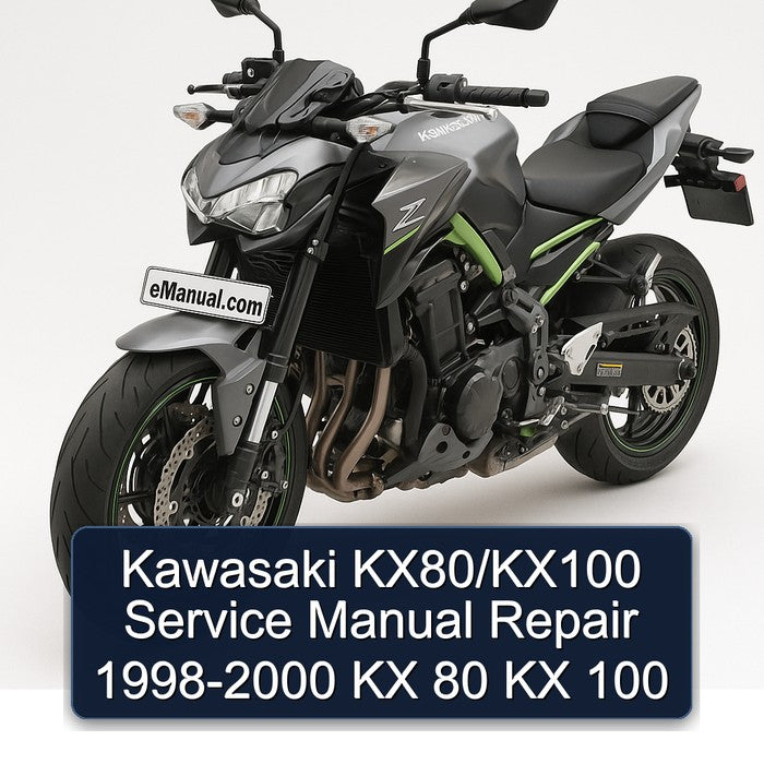 1998-2000 Kawasaki KX Series Kx80/kx100 - 80 100 Service Repair Workshop Manual