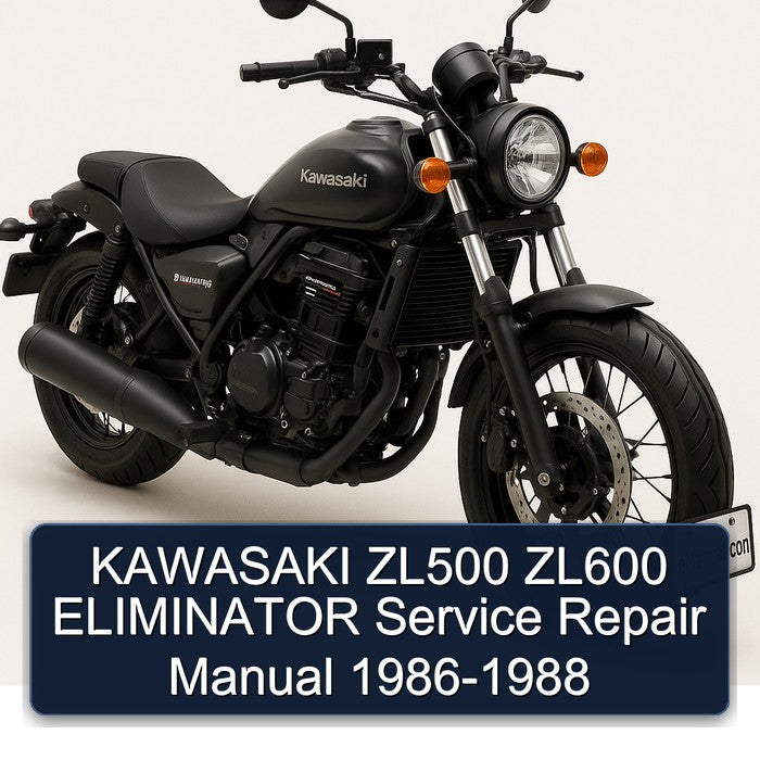 1986-1988 Kawasaki Eliminator ZL500 ZL600 Service Repair Workshop Manual