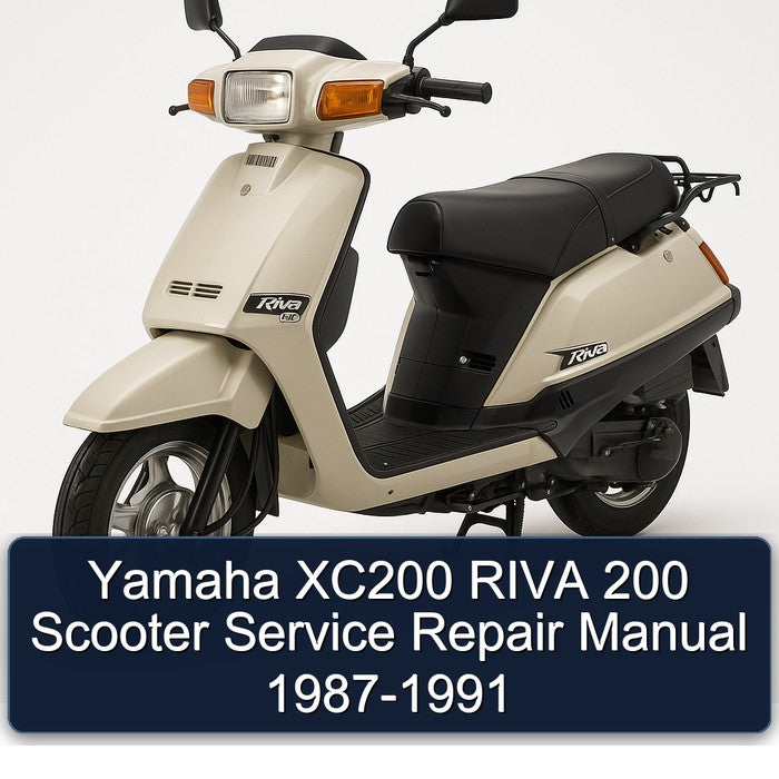 1987-1991 Baotian Yamaha XC200 Riva 200 Scooter Service Repair Workshop Manual