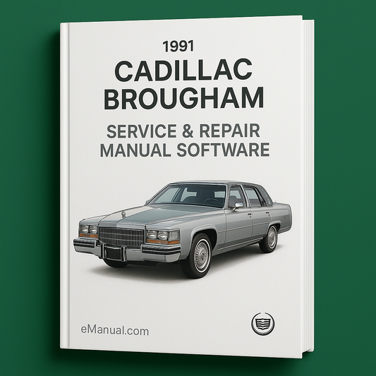 1991 Cadillac Brougham Service & Repair Manual Software