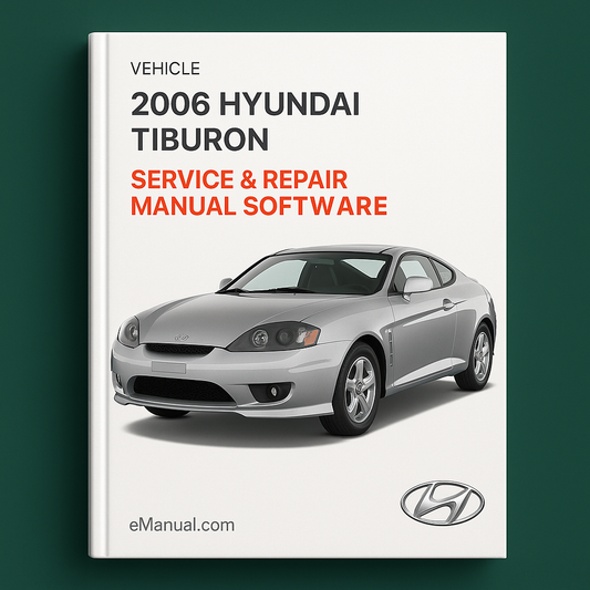 2006 Hyundai Tiburon Service & Repair Manual Software