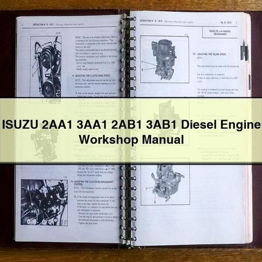 ISUZU 2AA1 3AA1 2AB1 3AB1 Diesel Engine Workshop Manual