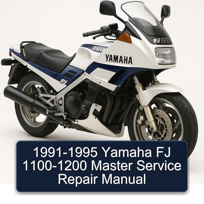 1991-1995 Yamaha FJ Models 1100-1200 Master Service Repair Workshop Manual