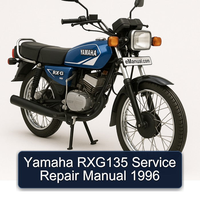 1996 Yamaha RXG135 Service Repair Workshop Manual