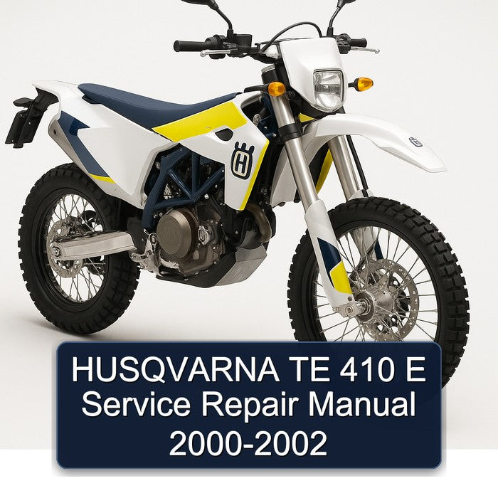 2000-2002 Husqvarna TE Models 410 E Service Repair Workshop Manual