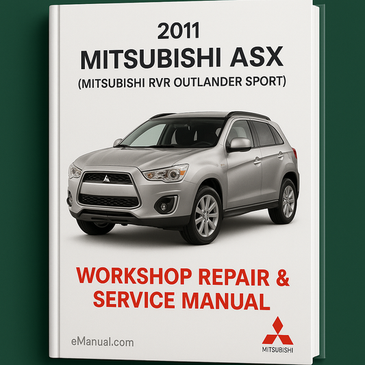 2011 Mitsubishi ASX (Mitsubishi RVR Outlander Sport) Workshop Repair & Service Manual (MUT-III) [950MB Complete & Informative for DIY Repair]