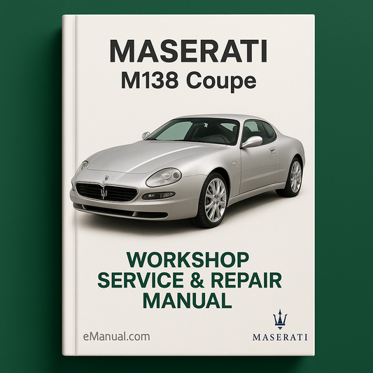 Maserati M138 Coupe Workshop Service & Repair Manual