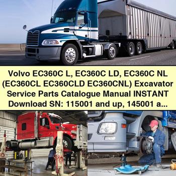 Volvo EC360C L, Ld, NL Excavator (serial Numbers: 115001 Up, 145001 Up) Parts Catalog