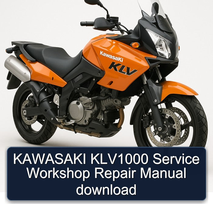 Kawasaki KLV Models KLV1000 Service Repair Workshop Manual