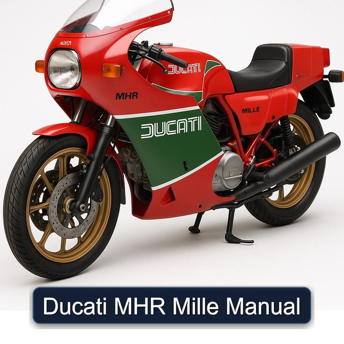 Ducati MHR Mille Service Repair Workshop Manual